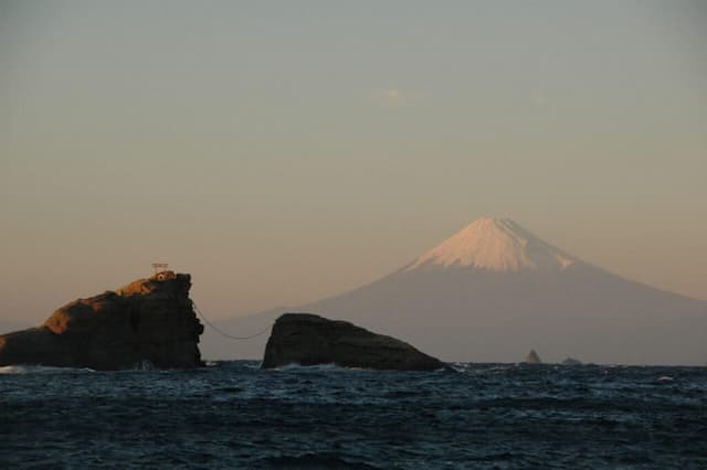 Mount Fuji from the sea